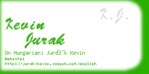 kevin jurak business card